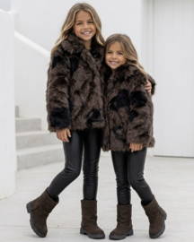 Wild Luxe Faux Fur Jacket - bruin