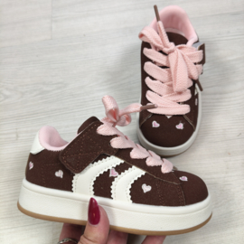 Sweet Hearts Sneakers - bruin