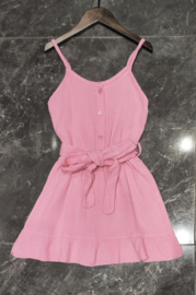 Sunny Breeze Strap Dress - paars of roze