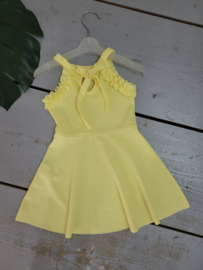 Bow back dress - Geel (Verzenddatum 5 juni)