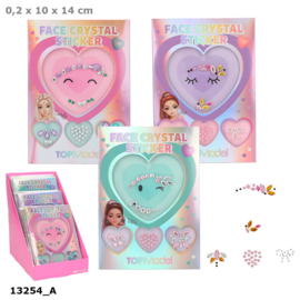 TOPModel face crystal stickers BEAUTY and ME
