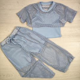 Mesh Beach Chic Set - blauw