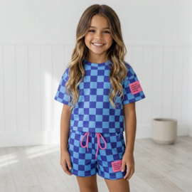 Checkerboard Vibes Summer Set - blauw