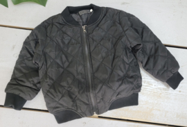 Quilted bomber - zwart