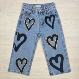Black heart jeans
