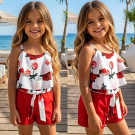 Red Rose Ruffle Set (verzenddatum 19 jun)