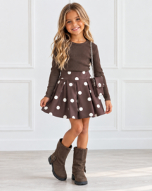 Polka Dot Chic Dress & Bag -bruin (verzenddatum 9 okt)