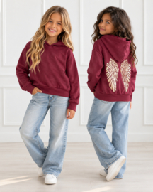 Angel wings hoodie - bordeaux