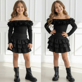 Diva Ruffle Shoulder Body (5 kleuren)