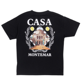 Casa tennis club tee - zwart