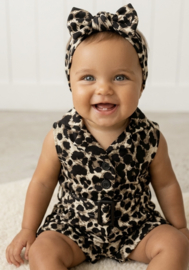Baby leopard playsuit