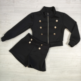 Major girl set - zwart