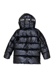 ICON Girls glow puffer jacket - zwart (verzenddatum 16 okt)