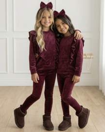 Dreamy velvet set - bordeaux