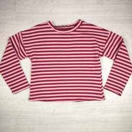 Stripe Longsleeve - roze/rood