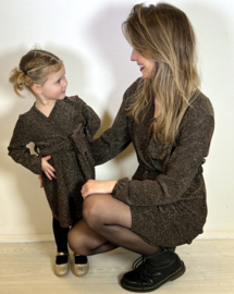 The Mommy & Me glitter dress - bruin
