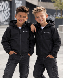 Icon hooded windbreaker - zwart