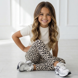 Leopard legging - beige