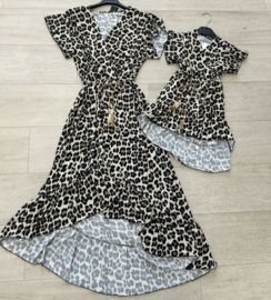 Brown leopard dress - Mommy & me