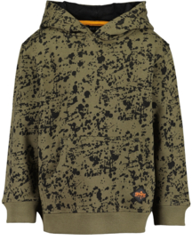 Army green splatter hoody