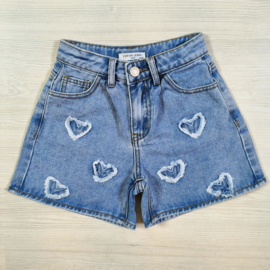 Hearts denim short