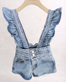 Your Ruffle Suspender Shorts