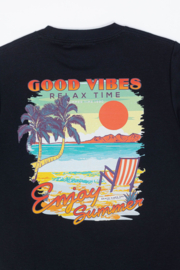 Good Vibes Summer T-Shirt - zwart