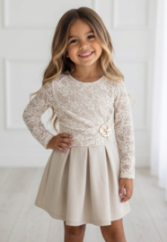 Lace Elegance Dress - beige