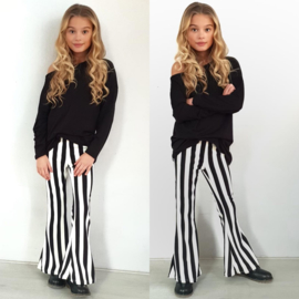 Striped flair pants