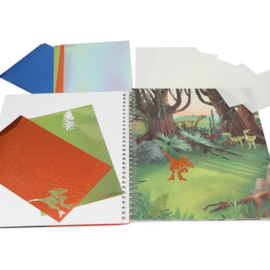 Dino World kleurboek Stick & Shine