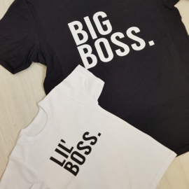 Big/lil' boss Shortsleeves (gepersonaliseerd)