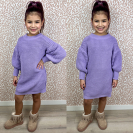 Lovely knitted dress - paars
