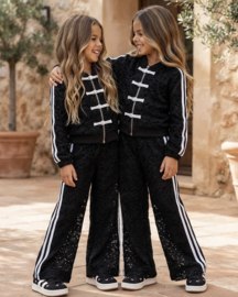 Your Lace Bow Tracksuit - zwart