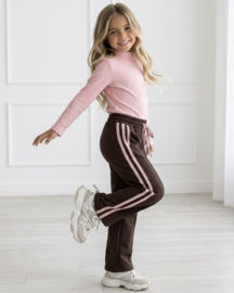 Retro Stripe Wide Leg Pants - bruin