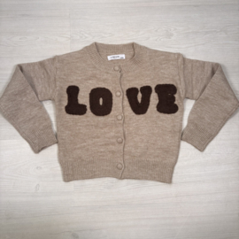 Love Knit Cardigan - taupe