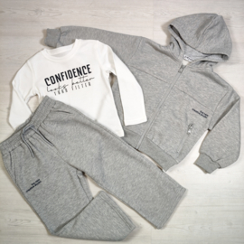 Confidence 3-Piece Tracksuit - grijs