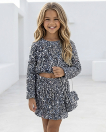 Glitter vibes set - zilver