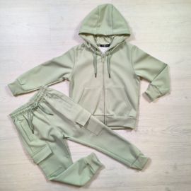 Basic zipped boys set - mint