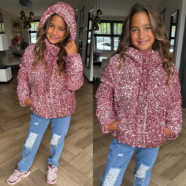 Ultimate paillet jacket - Roze