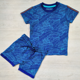 Printed sweatshort - Clematis Blue