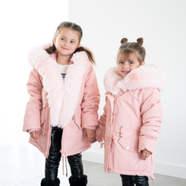 Girls winter parka - roze