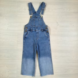 Blue denim dungaree