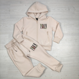 ICON Floral Tracksuit - beige