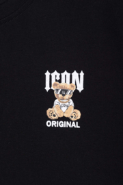 Icon shades bear longsleeve - zwart