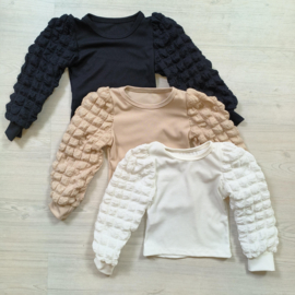 Bubble sleeves top