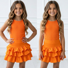 Diva Ruffle Skort - oranje