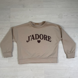 J'adore heart sweater - beige