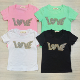 Glittery love top