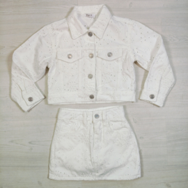 Your Summer Lace Denim Set