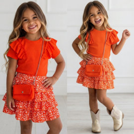 Orange Dream Ruffle Set
